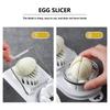 1pc 2 In 1 Egg Slicer Multipurpose Egg Slicer For Hard Boiled Eggs Sturdy ABS Body With Stainless Steel Wires Eggs Cutter