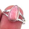 Natural Rhodochrosite Gemstone Handmade 925 Solid Sterling Silver Ring S.8 S4N72
