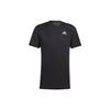 Solid Color Logo Crew Neck T-Shirt Men Tops Black H59885
