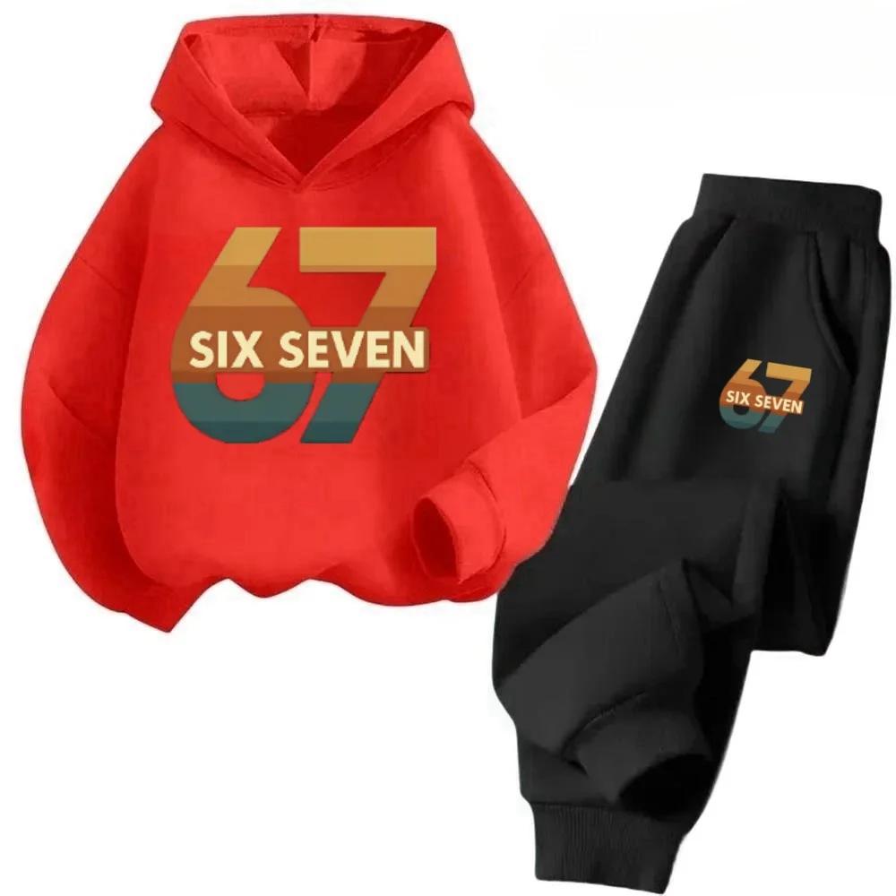 67 Comfortable Suits Suitable for Children From 4 To 13 Years Old, Fashionable and Versatile Hoodie Suits
