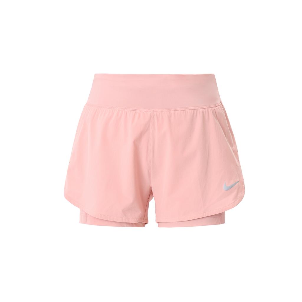 Новые женские шорты Nike Eclipse 2 в 1 для бега, тренировок, спорта, тканые, розовые CZ9571-630