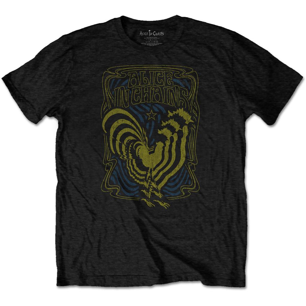 Alice in Chains Unisex T-Shirt Mens Womens Tees Top: Psychedelic Rooster