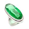 Tsavorite Gemstone Handmade 925 Sterling Silver Jewelry Ring Size 8 Q0a48