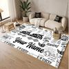 Custom Name Crystal Velvet Rug,Arctic Monkeys Comfortable Anti Slip Floor Mat For Room Decoration