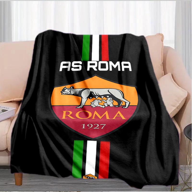 Rome Football club Printed Throws Blanket Soft Flannel Blankets for Couch Bed Gifts for Men Women Picnic blanket Christmas gifts