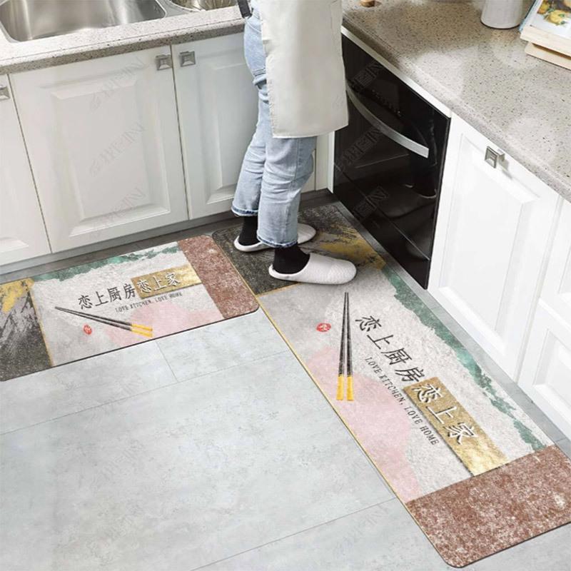Коврик для кухни Мягкий утолщенный коврик для пола для кухни Водонепроницаемый нескользящий коврик для пола Ковровая дорожка