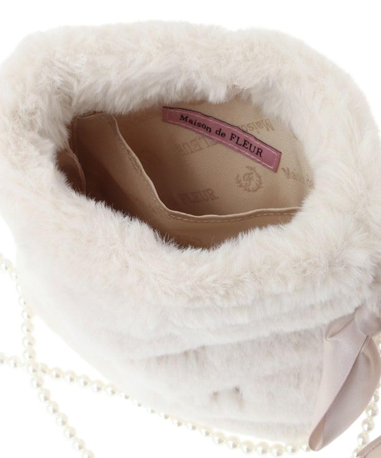 De Одежда Мемориал Мех Жемчуг Мини Сумка Через Плечо для Лаванды [Maison Fleur] Женщины,