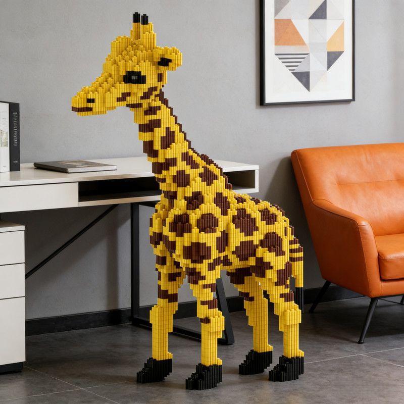 Giraffe 3D Puzzle Building Blocks - Challenging Jigsaw Toy & Animal Model for Boys & Girls