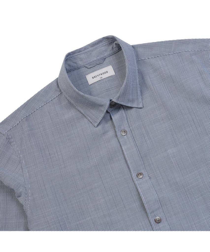 BRENTWOOD Bamboo Micro Gingham Casual Shirt Brsam25441Nyx