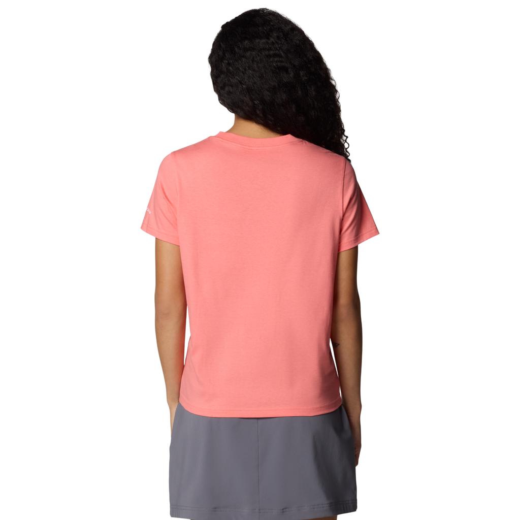 Columbia Rolling Bend Graphic SS Tee, Womens pink T-shirt