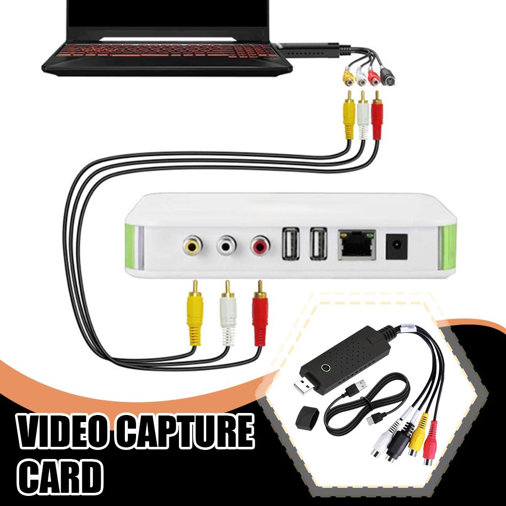 Single USB Capture Card Av Signal Converter Monitoring Video One Camera Capture Capture Way Car D8I7