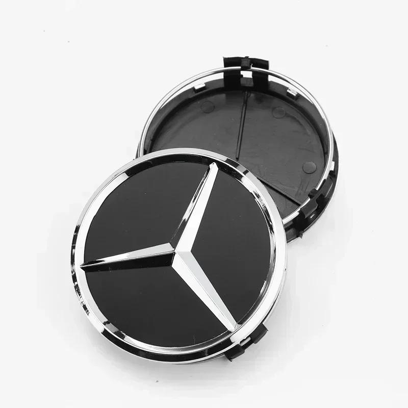 4pcs A1714000025 75mm Car wheel Hub Cap Emblem badge logo Mercedes Benz Amg C E Class CLA GLC W205 W212 W213 W176 W177 X253 W117