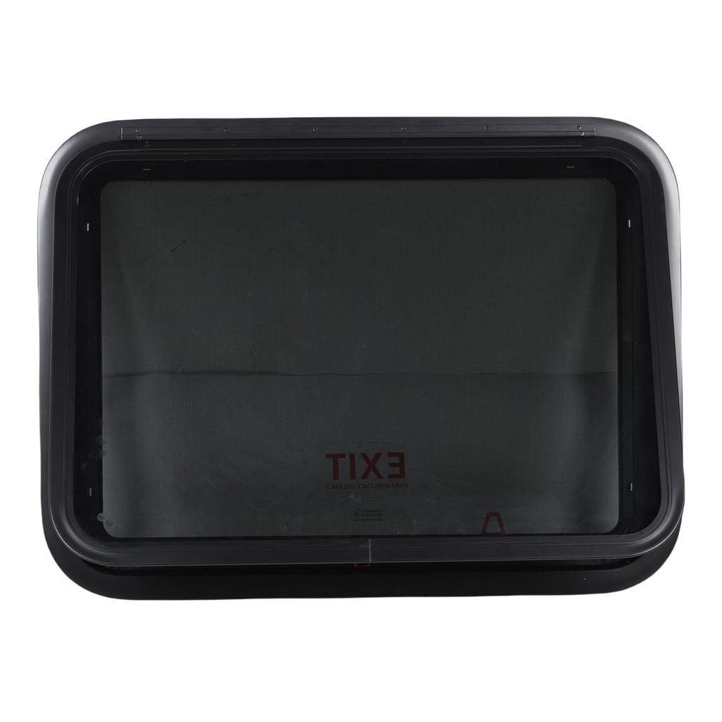 Окно для выхода из фургона, защита от солнца и посторонних глаз, 30,48 x 22,36 дюйма, открывающееся наружу окно прицепа с сеткой и декоративным кольцом для 1,6–2