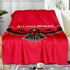Hawks Basketball Blanket Flannel Throw for Sofa, Indoor, Camping, Living Room, Office, Chair, And Bed Soft Birthday Gift