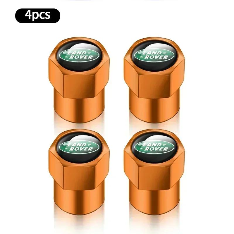 4PCS Aluminum Car Tire Wheel Stem Air Valve Cap For Land Rover Discovery Velar Evoque Freelander SVR RANGE ROVER LR2 Accessories XS1