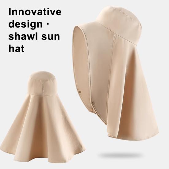 Sun Beach Barrel Hat Extended Brim Protection Hat with UV Protection