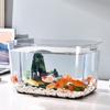 Fall Prevention Desktop Goldfish Bowl PET Tabletop Fish Tank Mobile Small Fish Tank  Office
