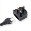 New European Euro EU 2 Pin To UK 3Pin Power Socket Travel Plug Adapter Converter