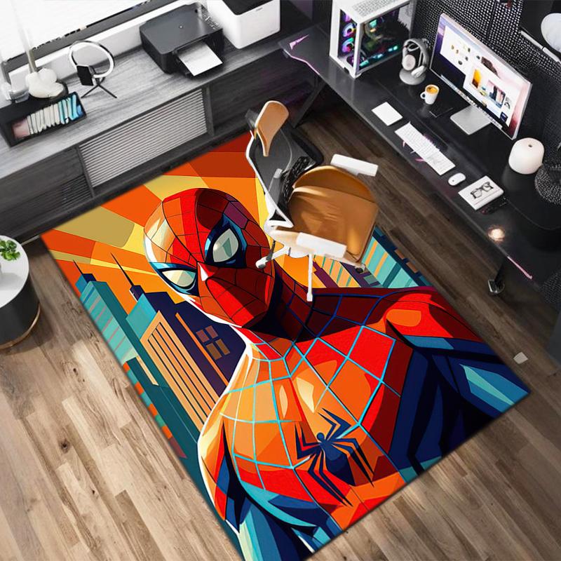 1PC Spider-Man Rug - home decoration Carpet For Living Room Bedroom Flooring Computer Chair Area Rug