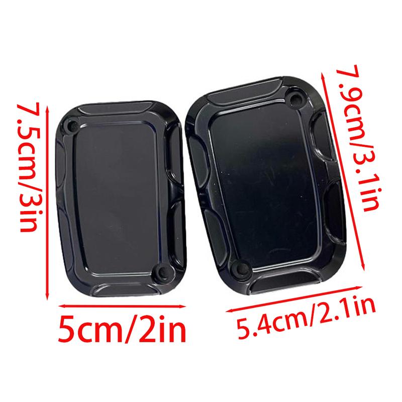 2 шт. CNC Накладка на бачок главного тормозного цилиндра для мотоцикла Harley-Davidson Street Electra Glide Road King Freewheeler