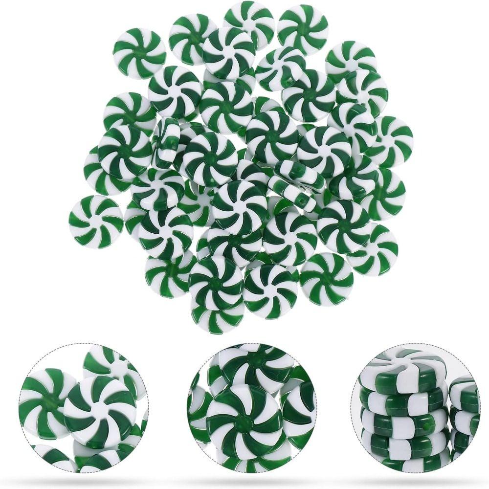 30/50pcs 25/35mm Christmas Decoration 4 Color Simulation Candies Garland