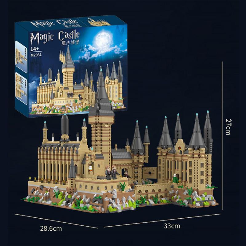 Large Size 5400Pcs Magical Castle Building Block Difficult Product Education Toys For Kids Birthday Gift