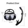 Large Frame Silicone Diving Face Mask Fully Dry Breathing Tube Outdoor Sports Snorkeling Equipment Diving Goggles Breathing Tube Set