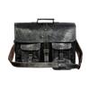 Black Leather Messenger Bag, Leather Shoulder Bag, Black Genuine Leather Laptop Bag, Leather Crossbody Bag For Men & Women