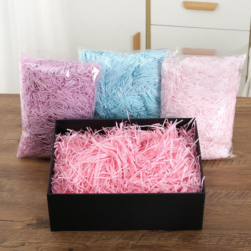 Colorful Valentine Day Shredded Material Lafite Paper Filler DIY Candy 20/100g Packaging Paper Gift Box Crinkle  Jewelry Accessory