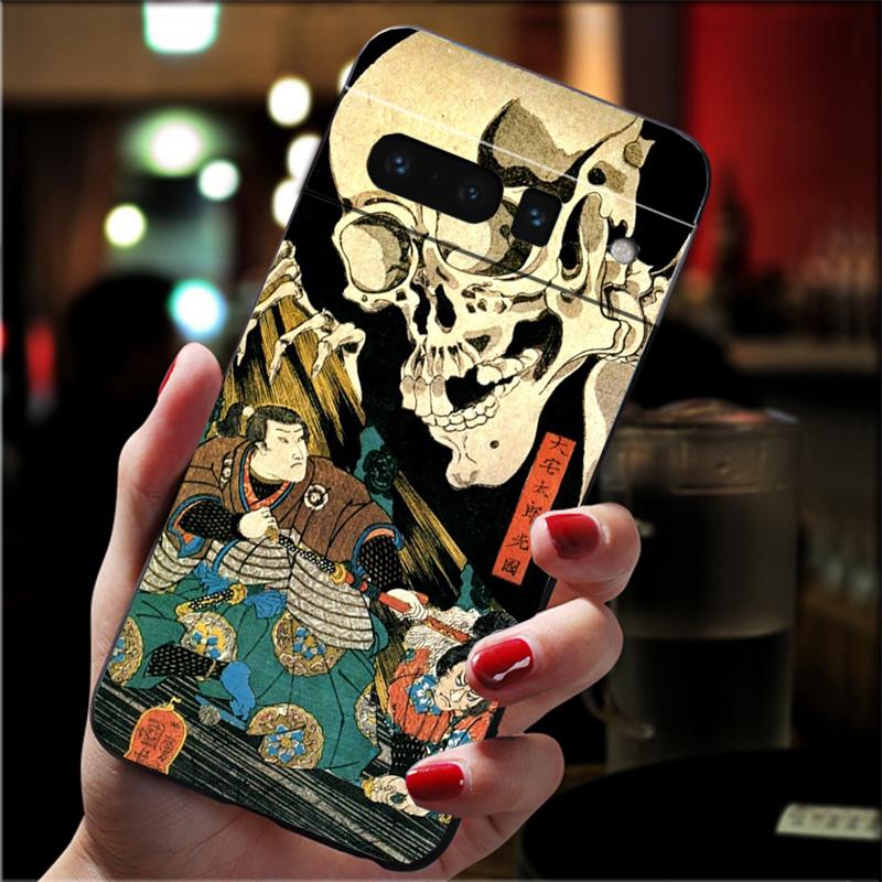 Чехол для телефона Google Pixel 8 7 Pro 7a 6A 6 Pro Pixel 8A 4A 3A 4 XL Pixel 5 6 4 3 3A XL в японском стиле Art Wave Case