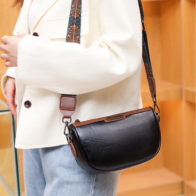 Yogodlns Модные маленькие сумки-седла из искусственной кожи для женщин, винтажная дизайнерская однотонная сумка через плечо через плечо