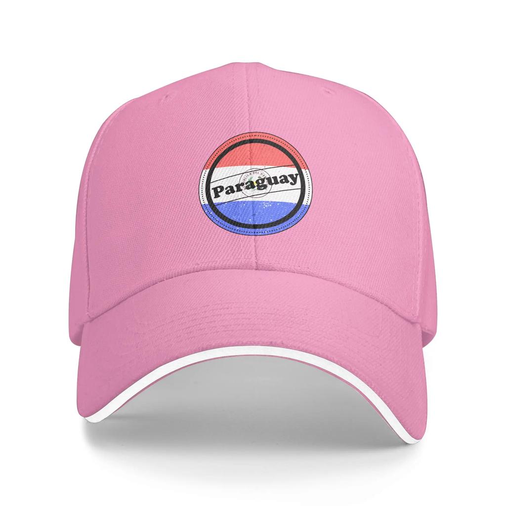 PARAGUAY Flag Art Design Sun Baseball Cap Summer Women Unisex Design Hip Hop Hats Adjustable Fashion Kpop Rock Baseball Caps