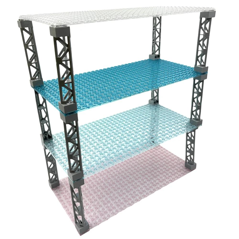 Двусторонняя Базовая Пластина 16x32 Точки Прозрачные Фигурки Прозрачная Базовая Пластина Строительные Кирпичики Городские Строительные Блоки Игрушки