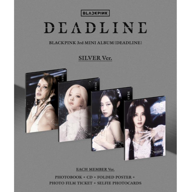 С фотокарточкой BLACKPINK DEADLINE 3-й Мини-альбом серебряная версия набор из 4 шт. дорогая моя муза
