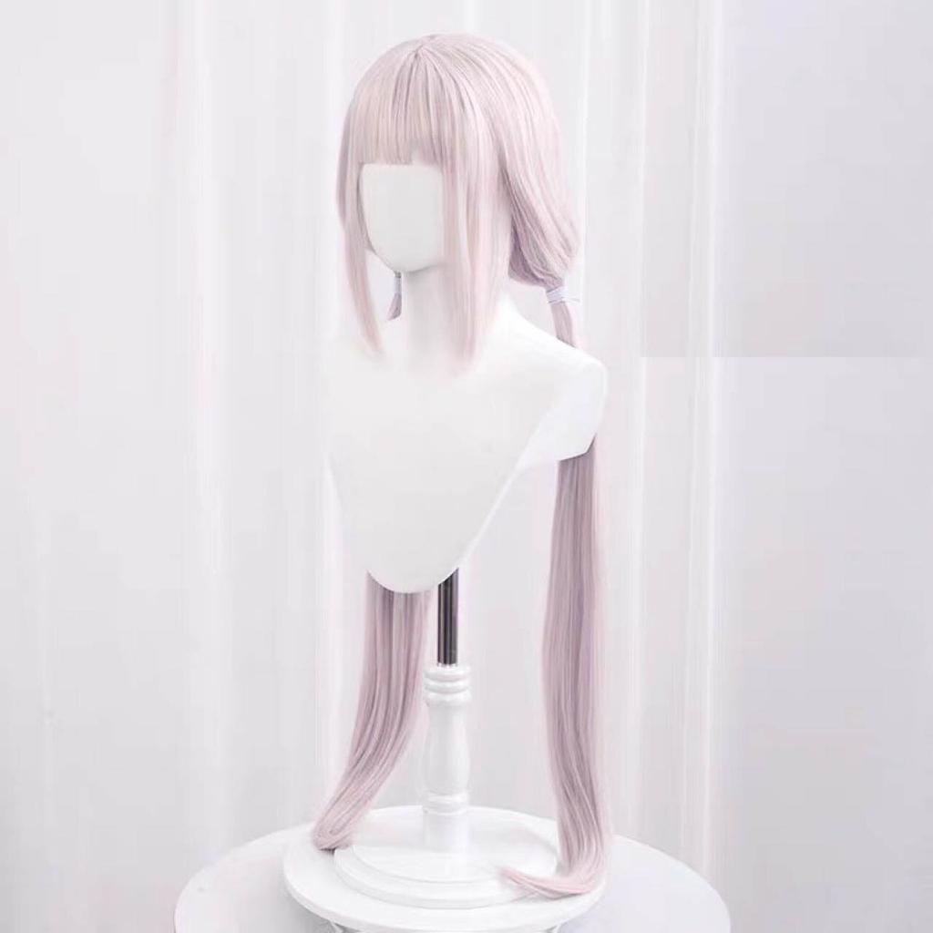 Аниме 100 см NEKOPARA Chocolat Chocola Длинные хвостики Коричневый ванильный Kawaii Розовый термостойкий парик для волос Косплей