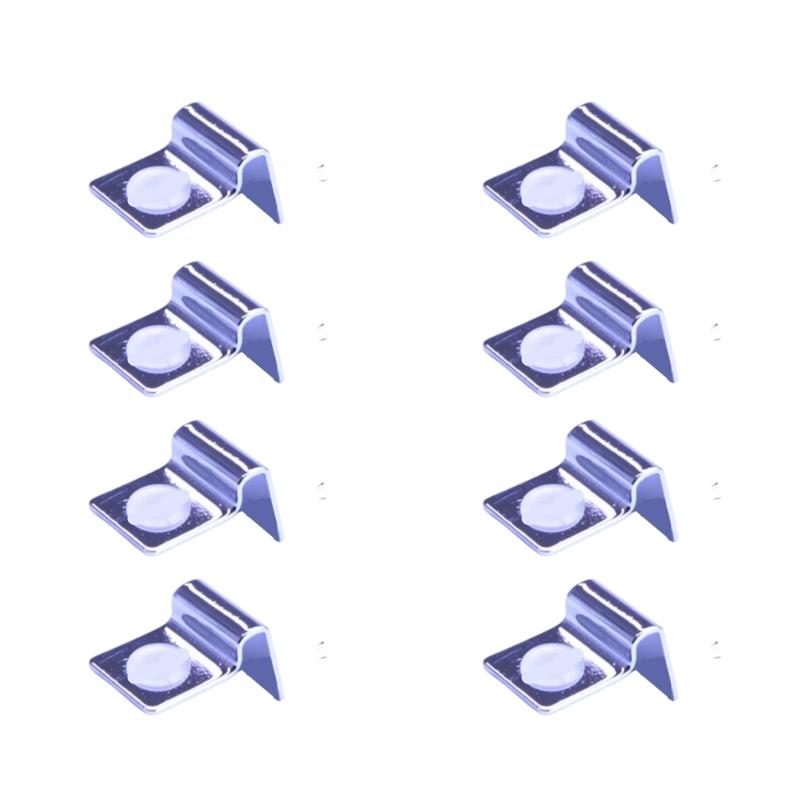 Stainless Steel Frameless Aquarium Glass Cover Clip 8PCS Rustprevent Corrosion Proof Lid Clamps for Fishtanks Security