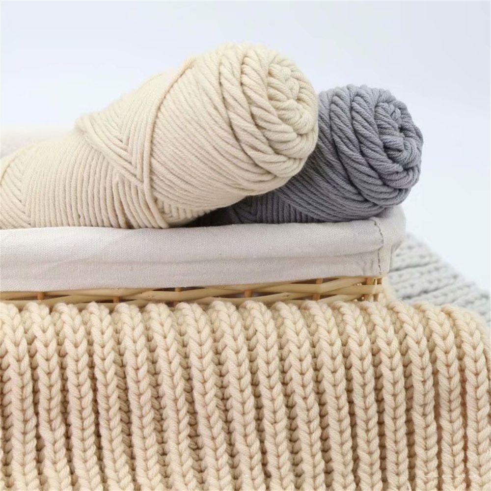 Scarves Thick Hand Knitting 100g Soft Woolen Yarn Chunky Crochet Milk Cotton Yarn 8 Ply Thread