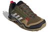 Adidas Terrex AX3 Men's Low-Top Outdoor Hiking Shoes, Breathable Cushioned Abrasion-Resistant, Brown Green FX4576