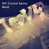 Форма для изготовления хрусталя своими руками, подвеска ручной работы, форма для изготовления букв, высокое зеркало, форма для дома, любовь, мыло, силиконовая форма