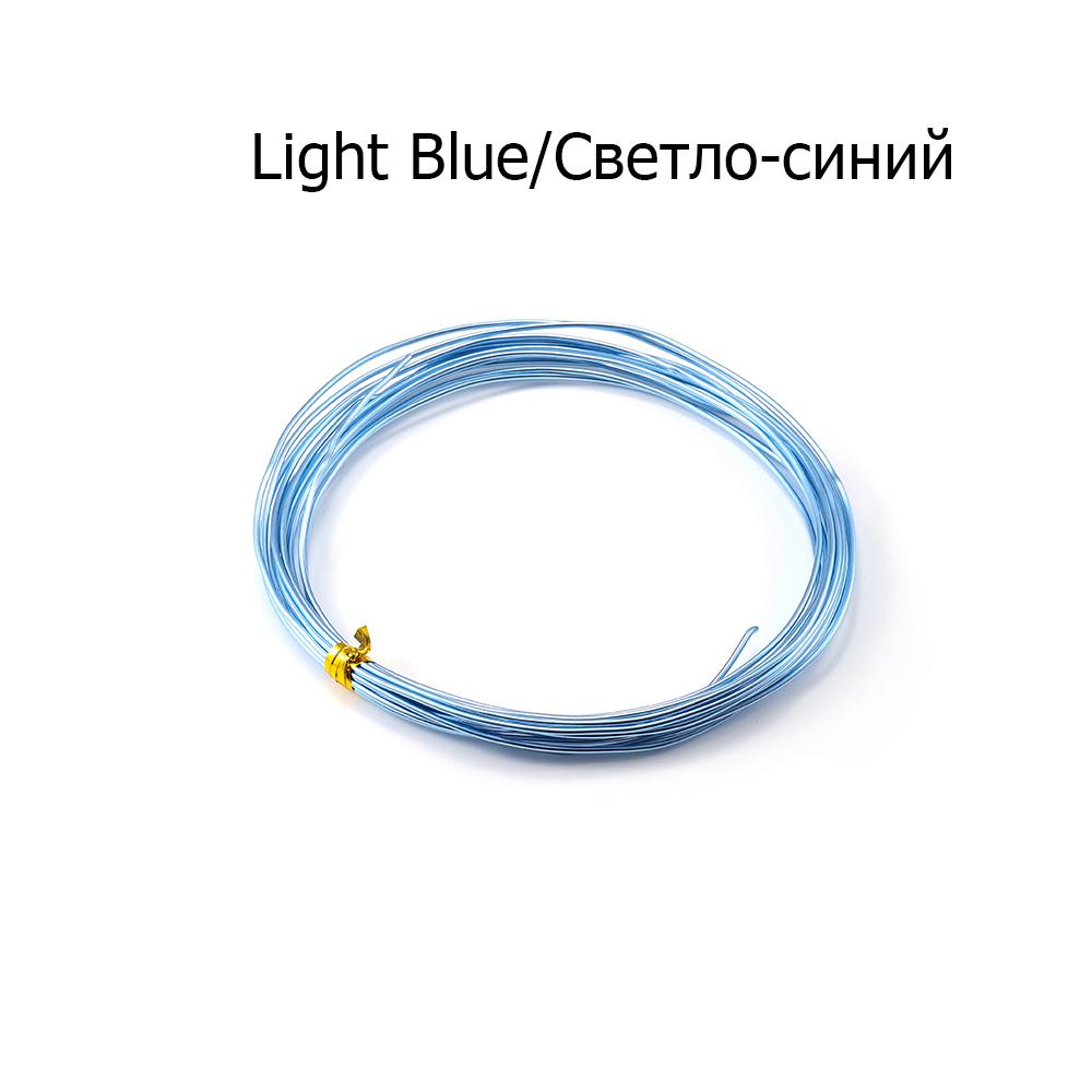 Мягкая анодированная алюминиевая проволока для рукоделия для изготовления ювелирных изделий и флористики - 2-10 метров