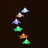 Solar Turtles Hanging Lamp Wind Chime Pendant Light IP44 Mixcolor Slow Flashing