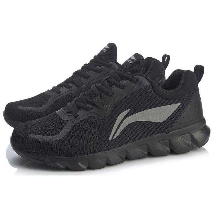 Кроссовки Li Ning Jumping Freely Shock Absorbing Low Top для бега, мужские кроссовки, стандартные, черные ARHQ237-3