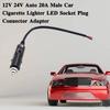 12 В 24 В Авто 20 А Мужской Автомобильный Прикуриватель Светодиодная Гнездо Вилка Новый Адаптер Запасные Части Car Connect U0V5