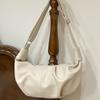2025 новая корейская ins большая вместимость ретро плиссированная сумка-пельмень ленивый стиль повседневная сумка-рожок на плечо сумка-мессенджер