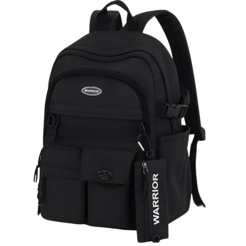 Warrior High-Capacity Casual Simple Nylon Backpack Unisex Backpack H22B08U50327