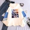 Harajuku My Hero Academia Todoroki Shoto Аниме Периферия Принт Капюшон Сращивание Пуловер Женщины Зимняя Мода Большие Толстовки