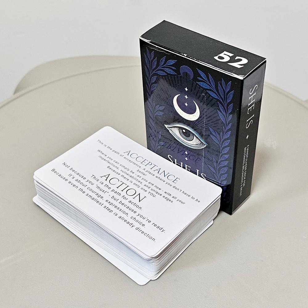 9*6cm SHE IS: A Mindfulness Deck for Becoming, Belonging & Being | 52 Reflective Prompt Cards