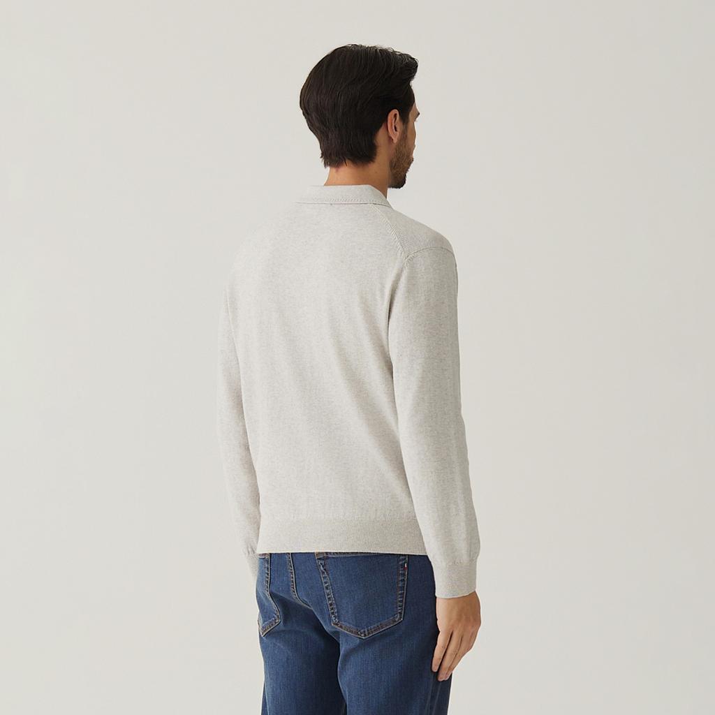 FERRAROMILANO Cotton Cashmere Blended Thierry Knit L/Grey (Am0Ftsy10132)