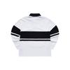 Fila Color Block Loose Long Sleeve Knit Polo Shirt Men Tops White T11M333201F