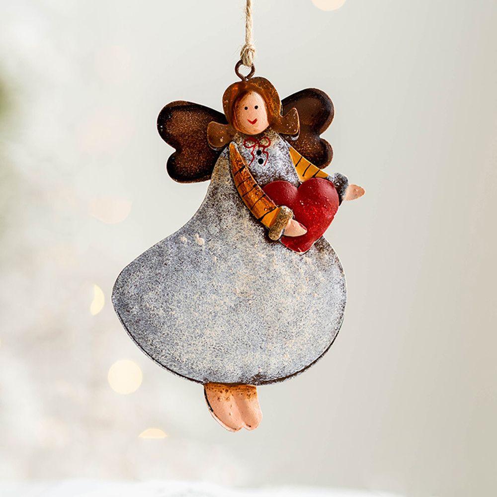 Festival Accessories Drop Ornament Christmas Angel Pendant Hanging Decorations White Dress Girl